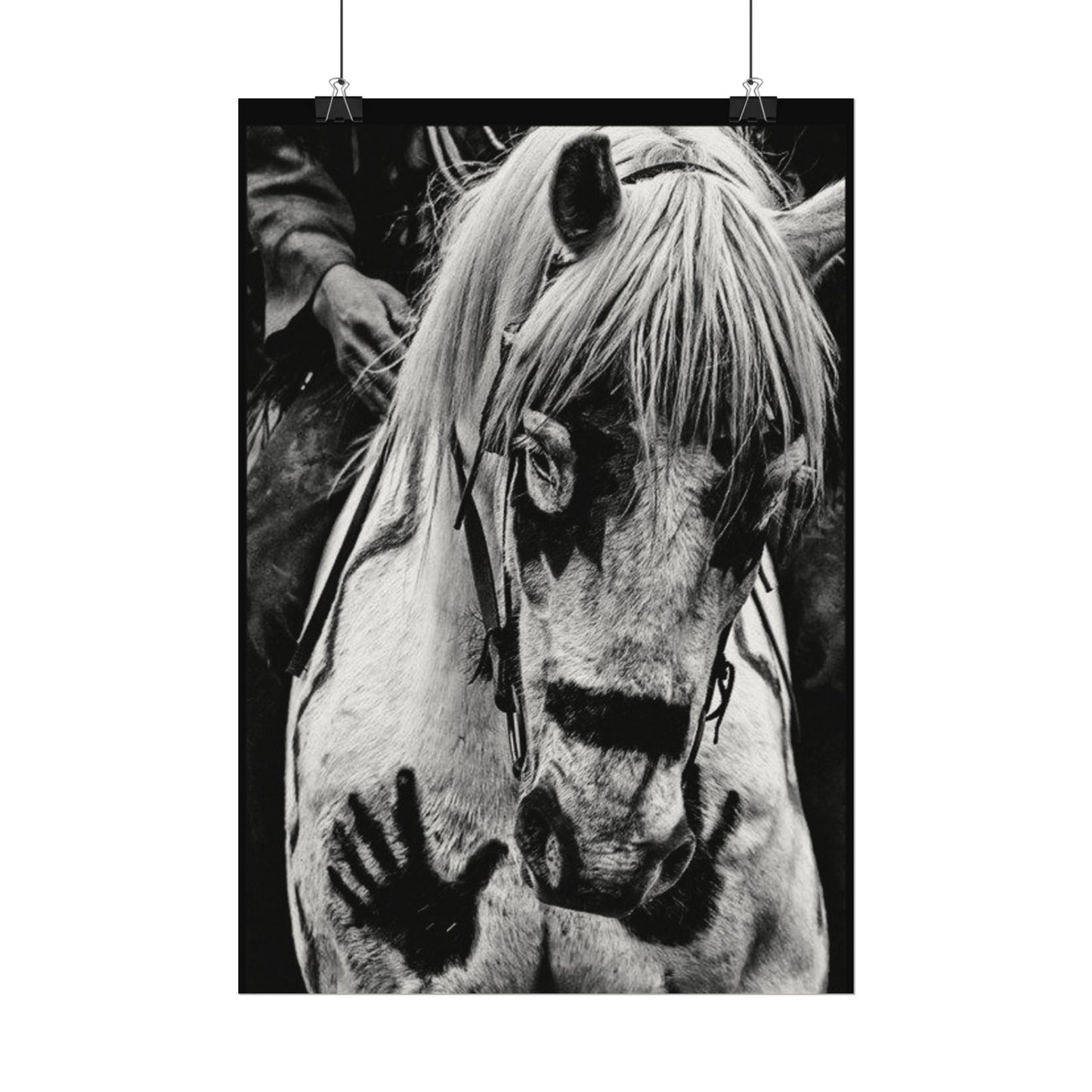 Storm Walker– Western Textured Watercolor Matte Posters