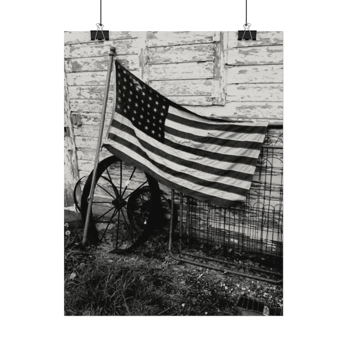 American Grit – Western Textured Watercolor Matte Posters