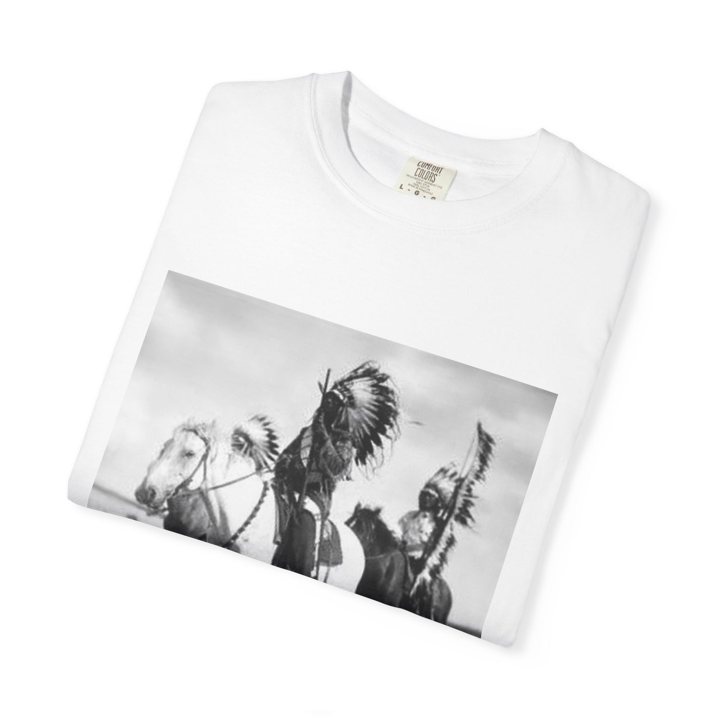 Vintage Native American Cowboys T-shirt, Unisex Garment-Dyed Tee, Bohemian Style, Retro Cowboy Fashion, Outdoor Adventure Wear