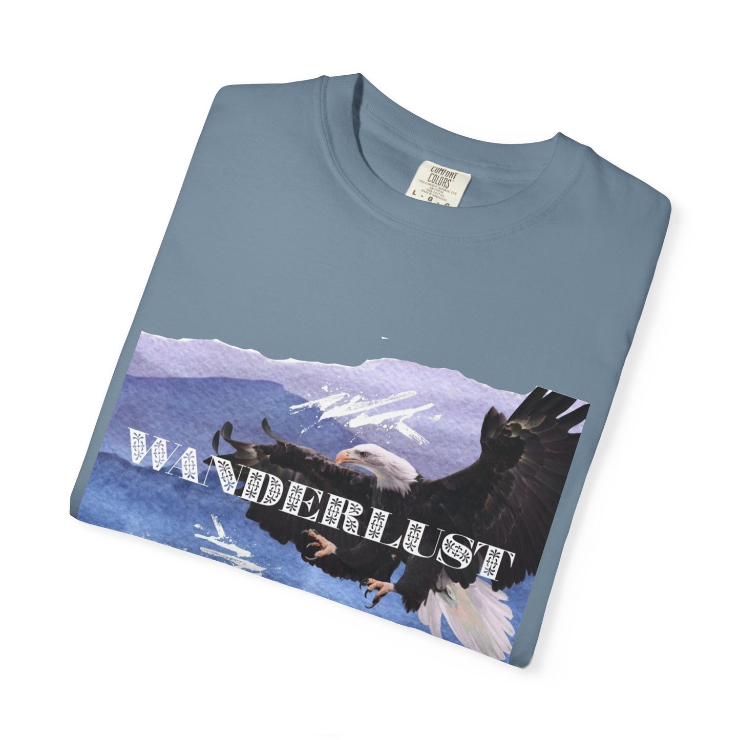 Soaring High Wildlife Adventure Tee Unisex Garment-Dyed T-shirt, Boho Nature Tee, Camping Shirt, Adventure Apparel, Gift for Wilderness Lovers, Angler Lover Giftd