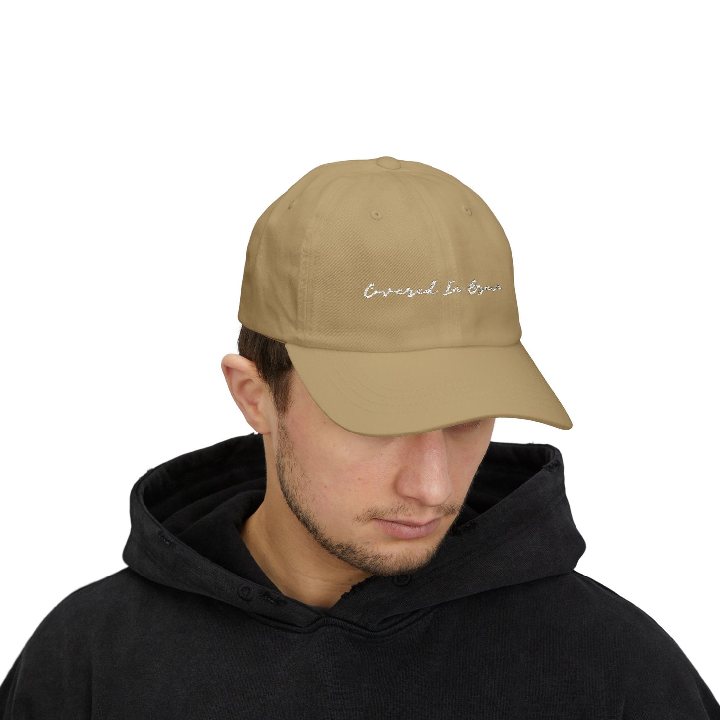 Covered In Grace Spiritual Dad Cap, Christian, Power by Jesus Cap, Casual Hat for Men, Everyday Wear, Perfect Gift for Everyone, God is Love