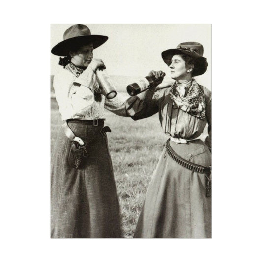 Bottoms Up – Western Textured Watercolor Matte Posters