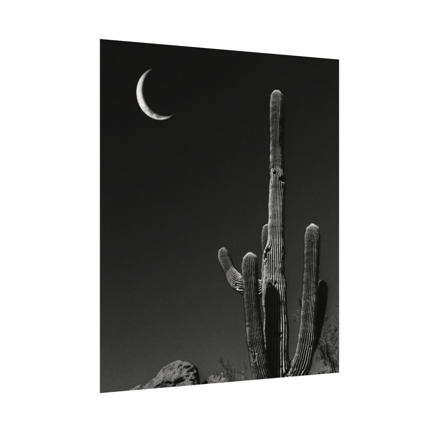 Desert Night Sky– Western Textured Watercolor Matte Posters