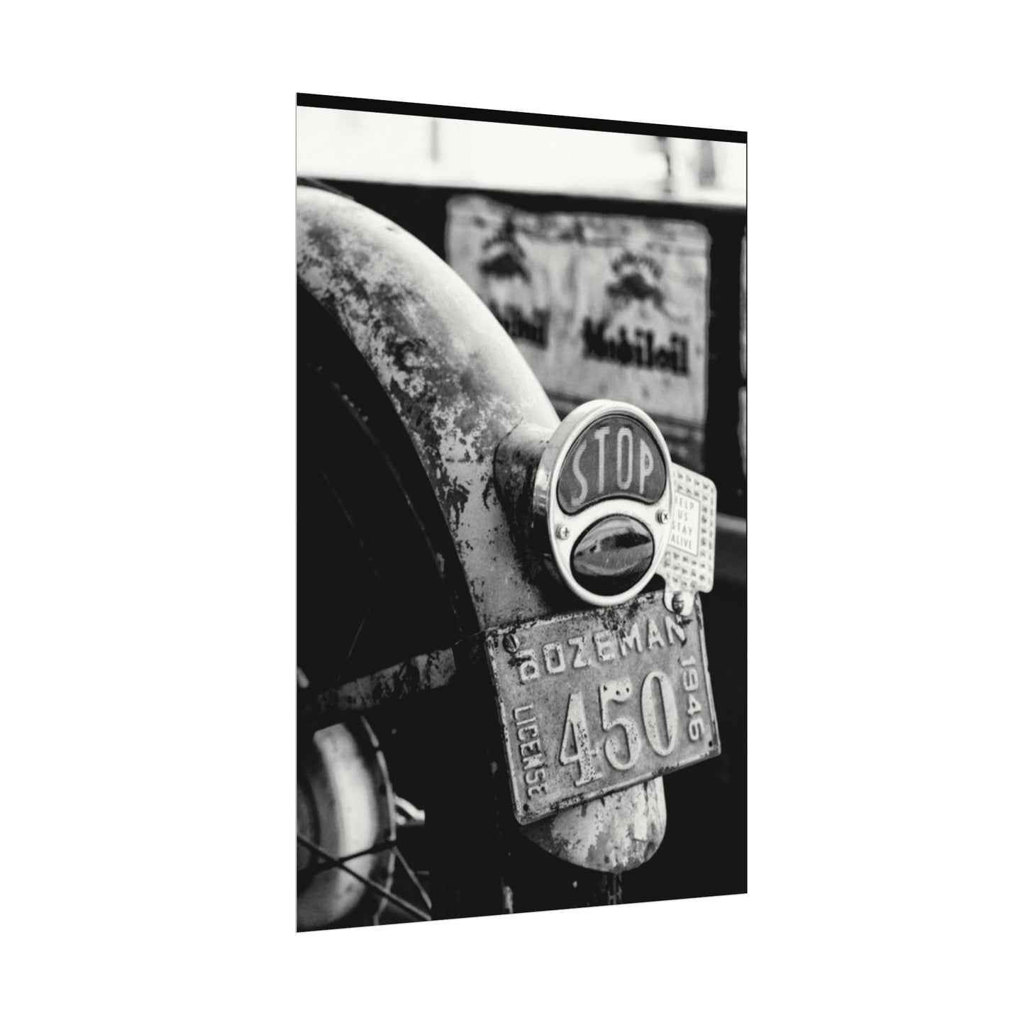 Motor Head Metal – Western Textured Watercolor Matte Posters