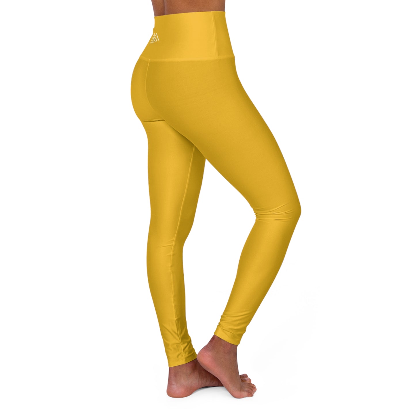 Golden Yellow Adventure Awaits High Waisted Yoga Leggings - Purple, Comfortable Activewear, Fitness Pants, Ideal for Gym, Yoga, and Weekend Brunch