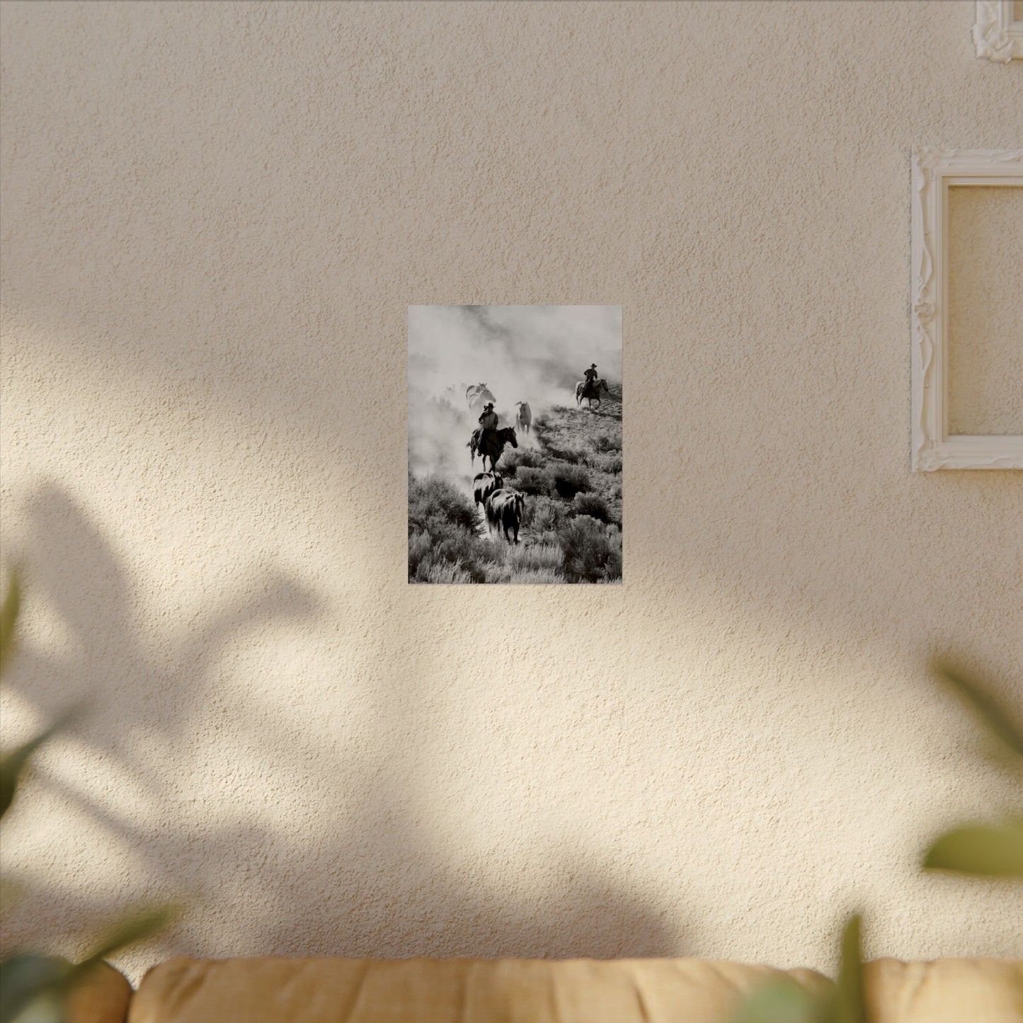 The Dusty Range – Western Textured Watercolor Matte Posters