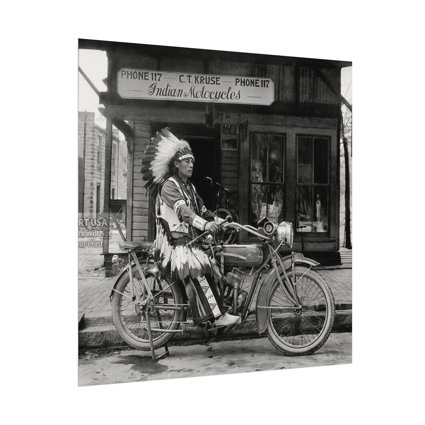 Metal Horse – Western Textured Watercolor Matte Posters