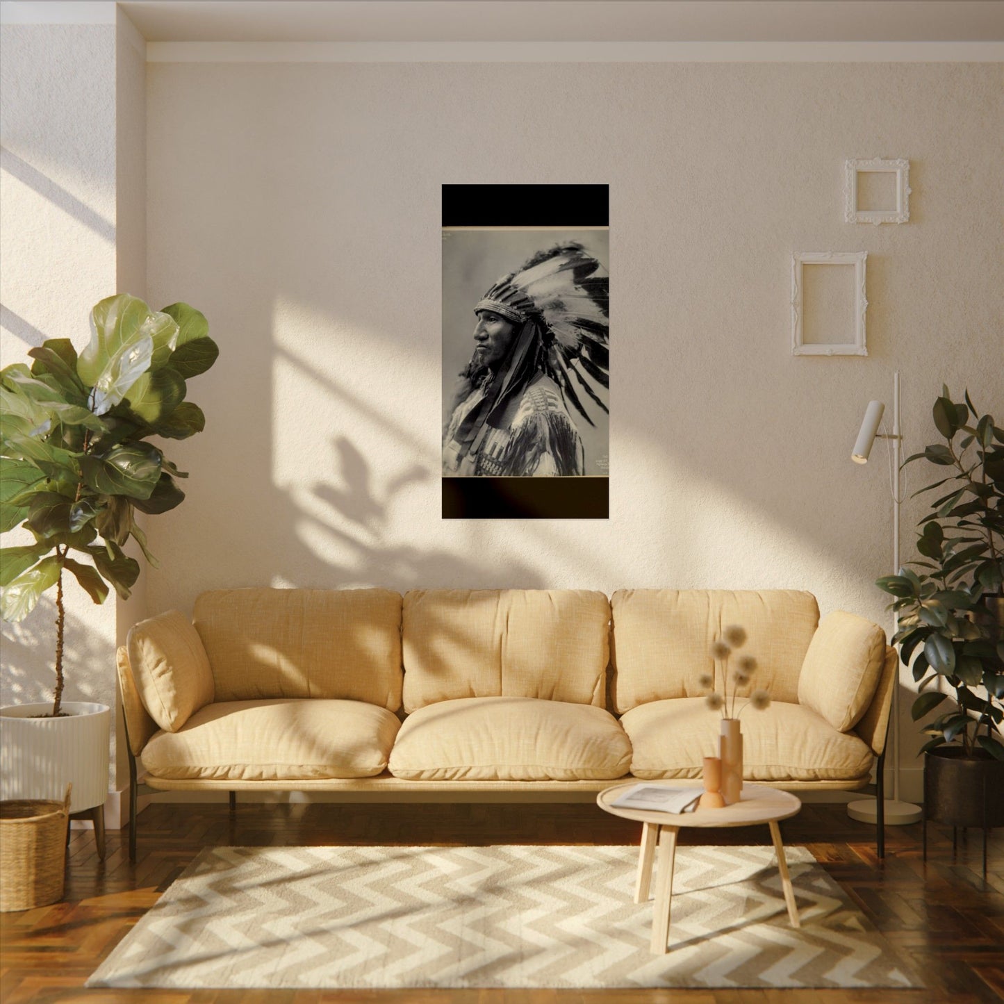 Black Rock Sioux – Western Textured Watercolor Matte Posters