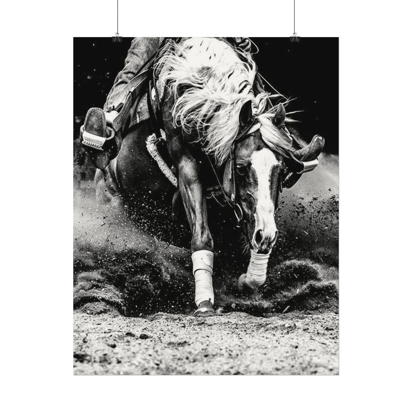 Burning The Barrel – Western Textured Watercolor Matte Posters