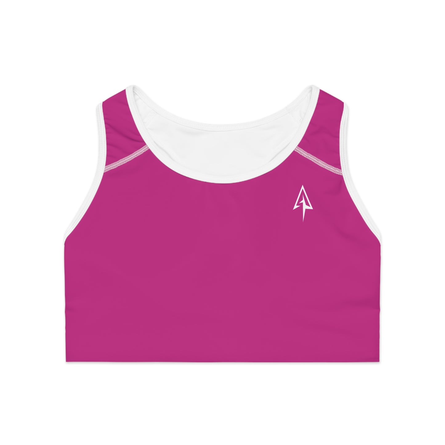 Arrow Ridge Fushia Pink Stylish Sports Bra for Active Women, Workout Top, Gym Essential, Fitness Apparel, Athleisure Wear, Yoga Gear