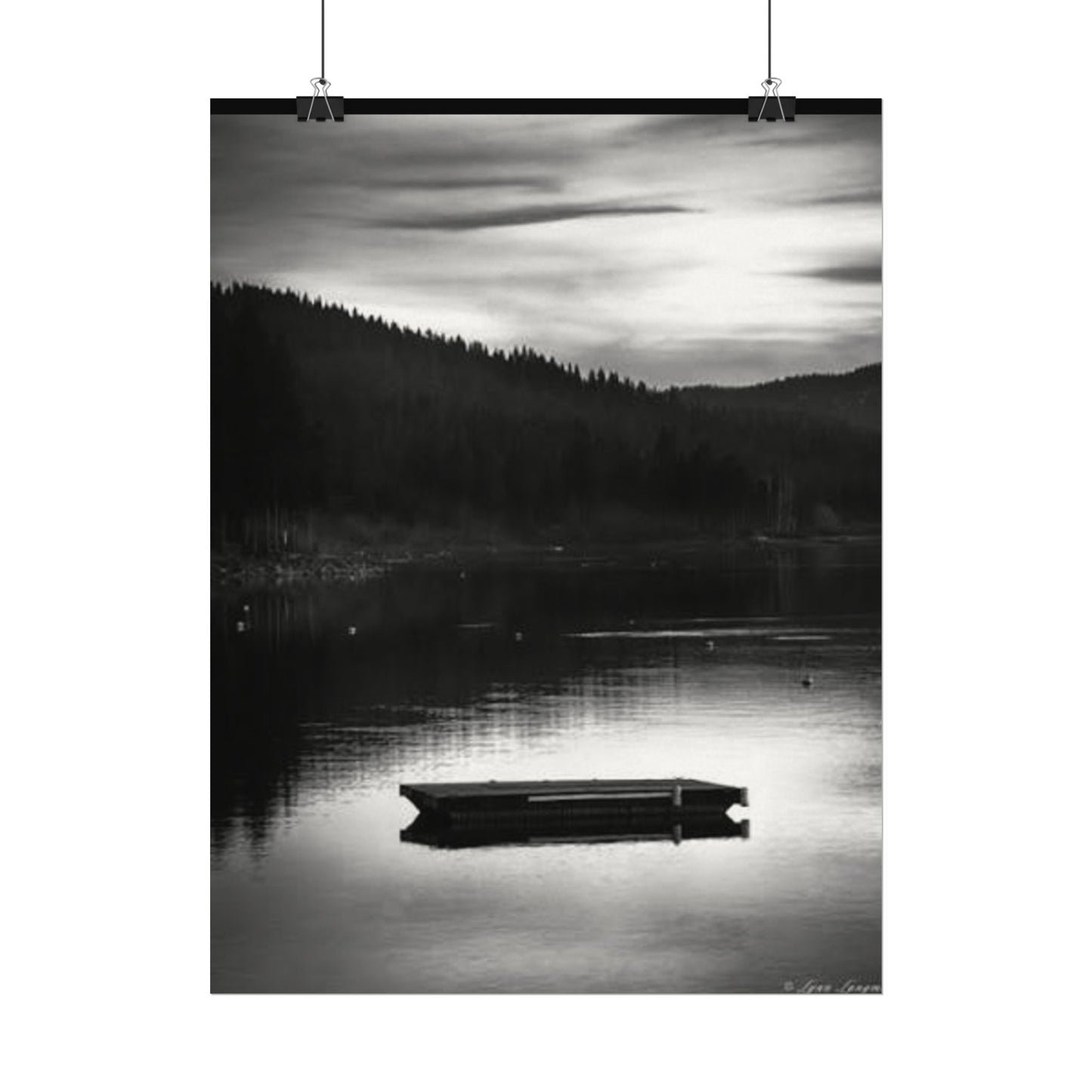 He Leads Me Beside Still Waters – Western Textured Watercolor Matte Posters