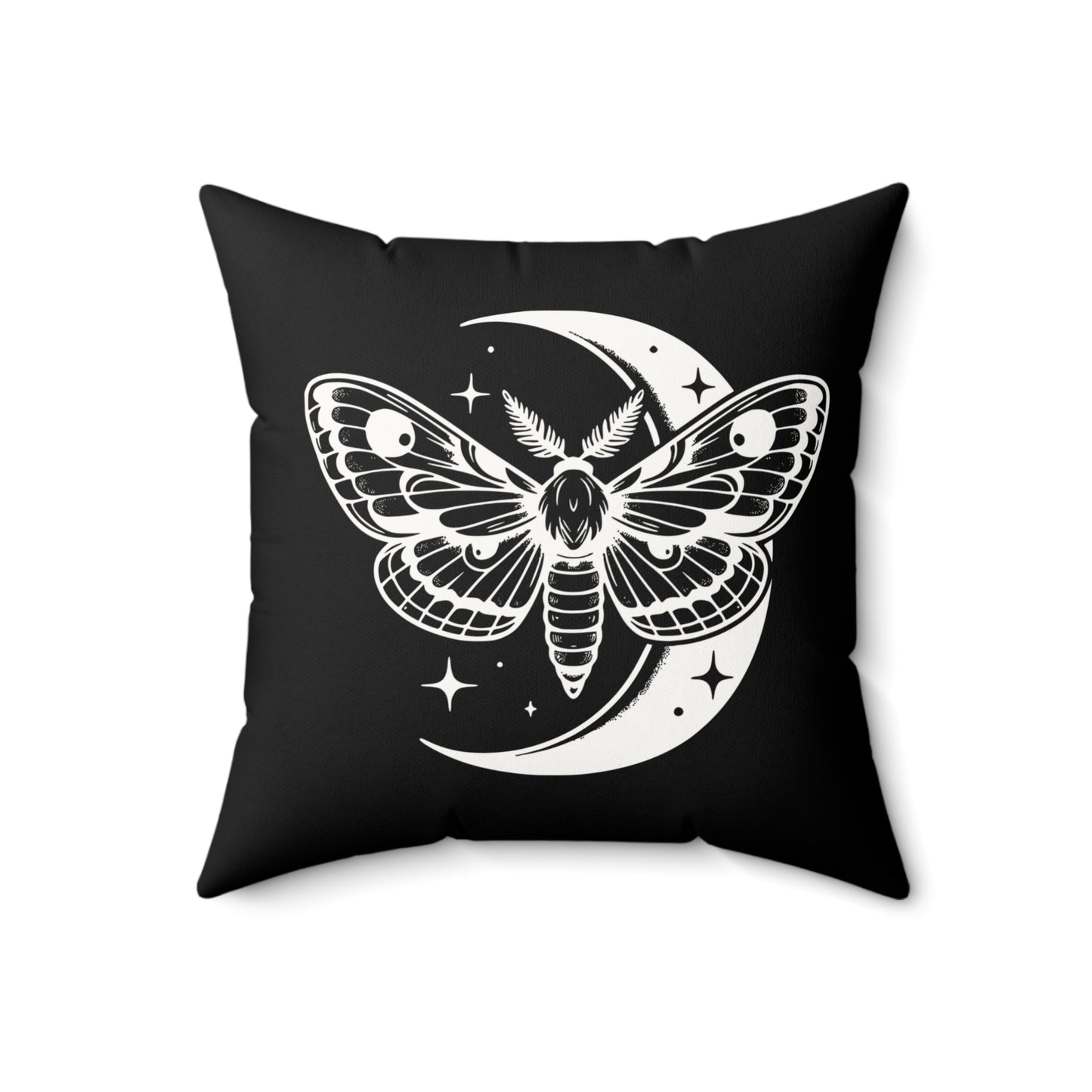 2 in 1 Deer & Moth Happy Halloween Throw Pillow, Cozy Faux Suede, Seasonal Decor, Halloween, Unique Gift Idea