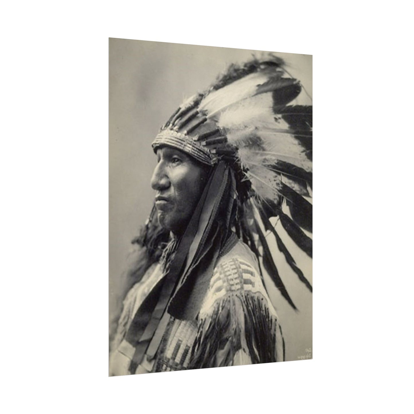 Black Rock Sioux – Western Textured Watercolor Matte Posters