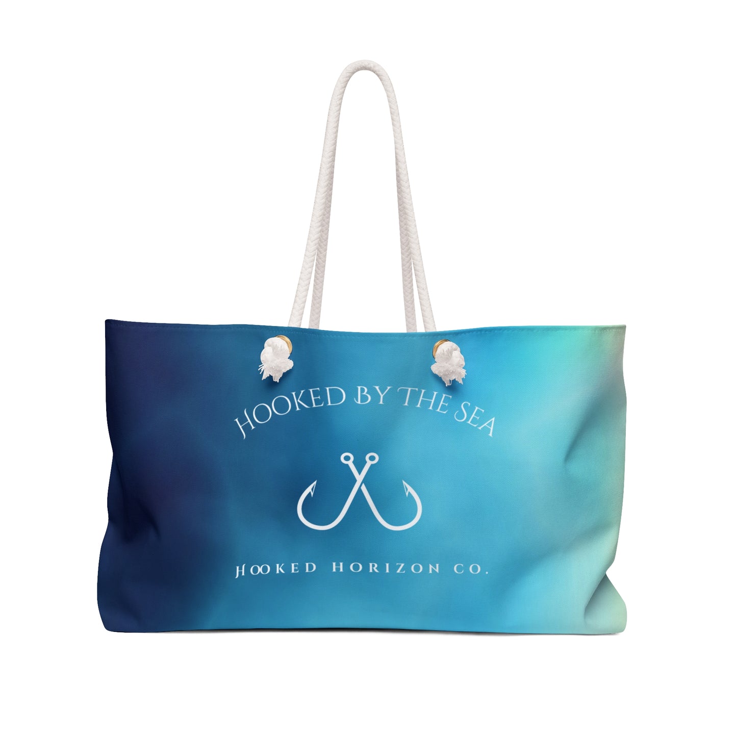 Blue Ombre Deep Drift Weekender Bag | Perfect for Travel, Beach Days, Outdoor Adventures, Gifts for Him and Her, Stylish Tote