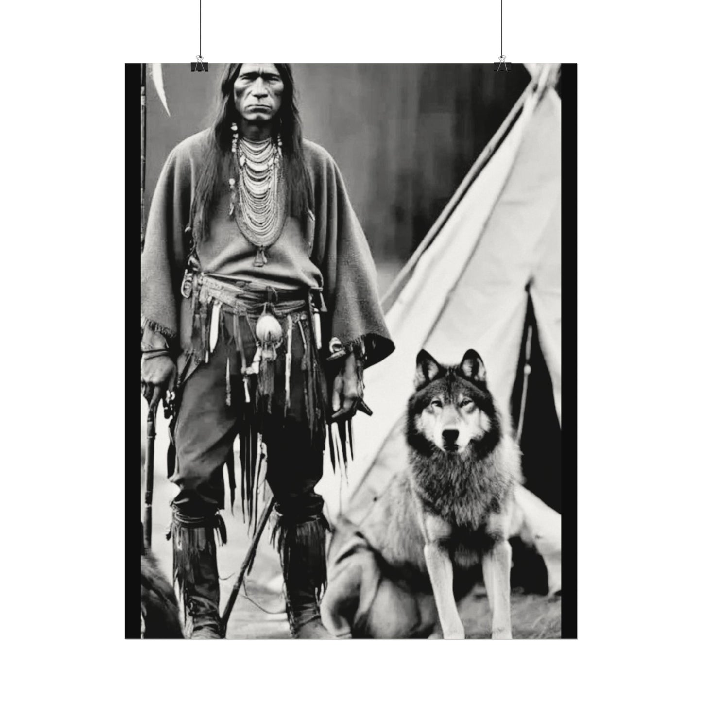 Mans Best Friend – Western Textured Watercolor Matte Posters