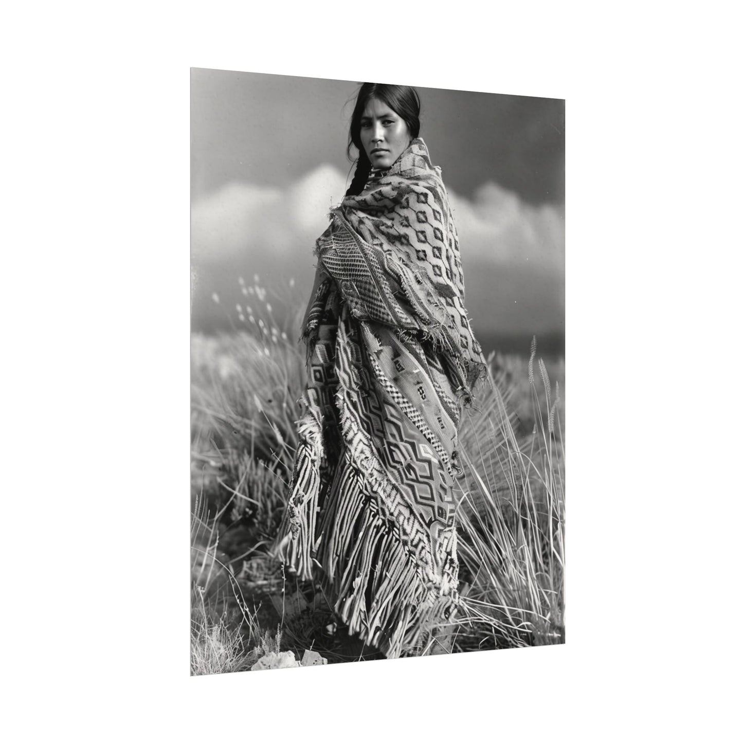 The Wind Calls Her By Name – Western Textured Watercolor Matte Posters