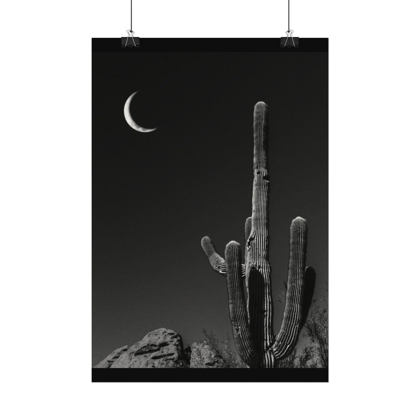 Desert Night Sky– Western Textured Watercolor Matte Posters