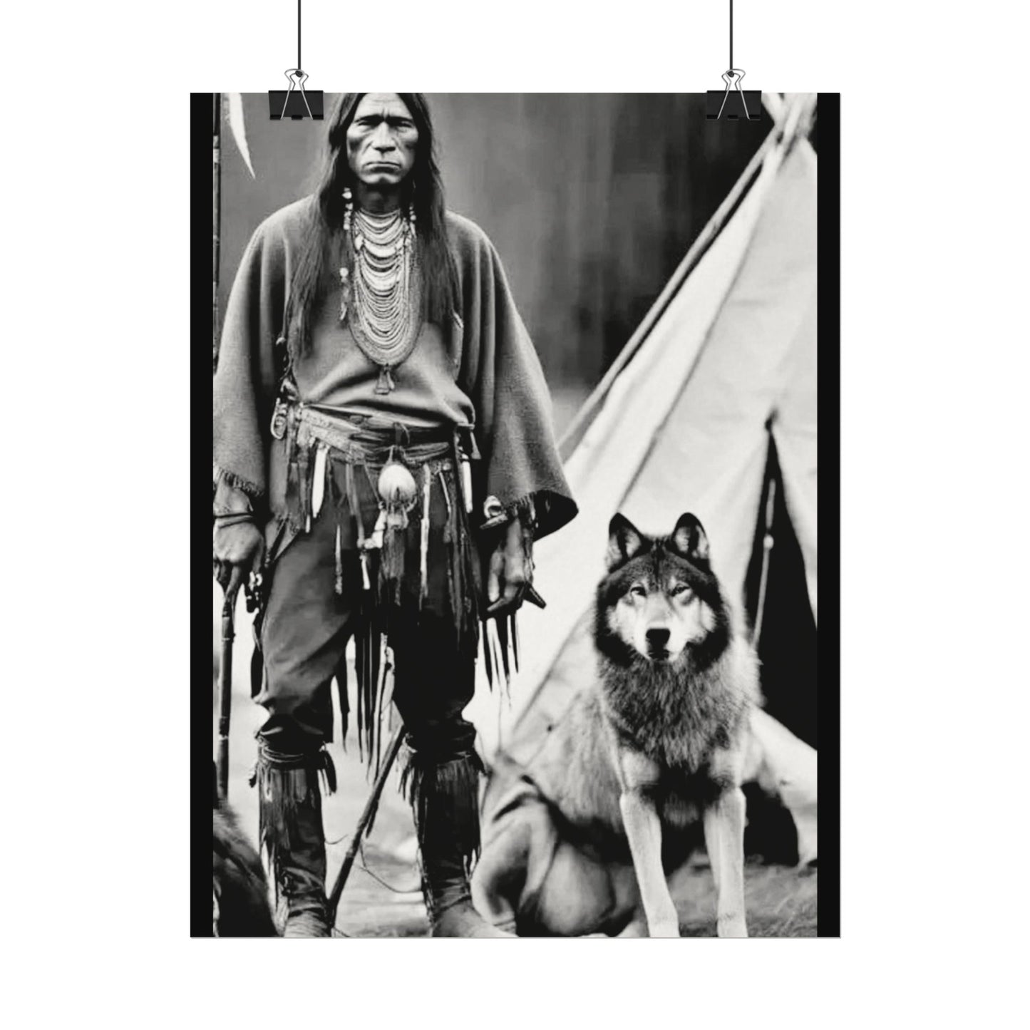 Mans Best Friend – Western Textured Watercolor Matte Posters