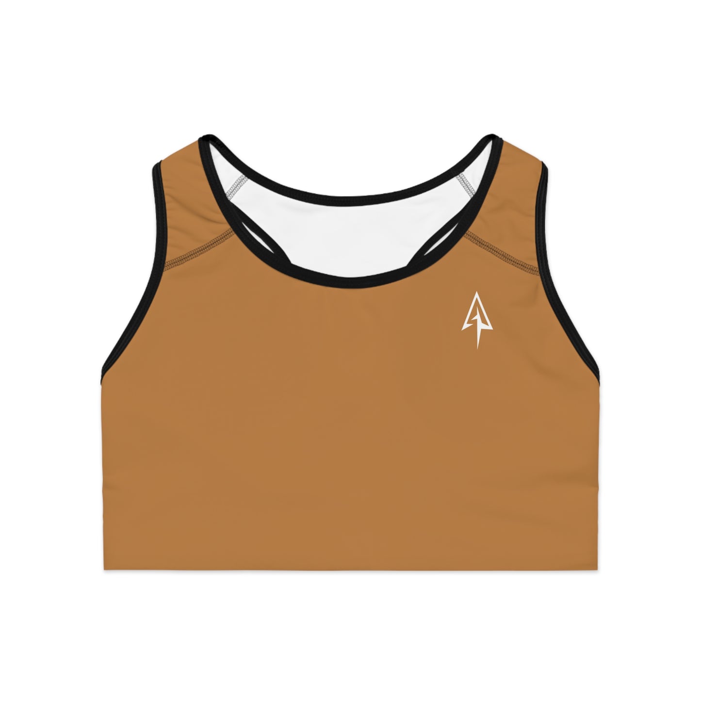 Arrow Ridge Camel Brown Stylish Sports Bra for Active Women, Workout Top, Gym Essential, Fitness Apparel, Athleisure Wear, Yoga Gear
