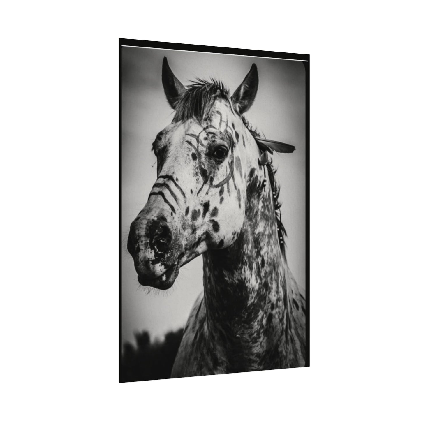 Pale Rider – Western Textured Watercolor Matte Posters