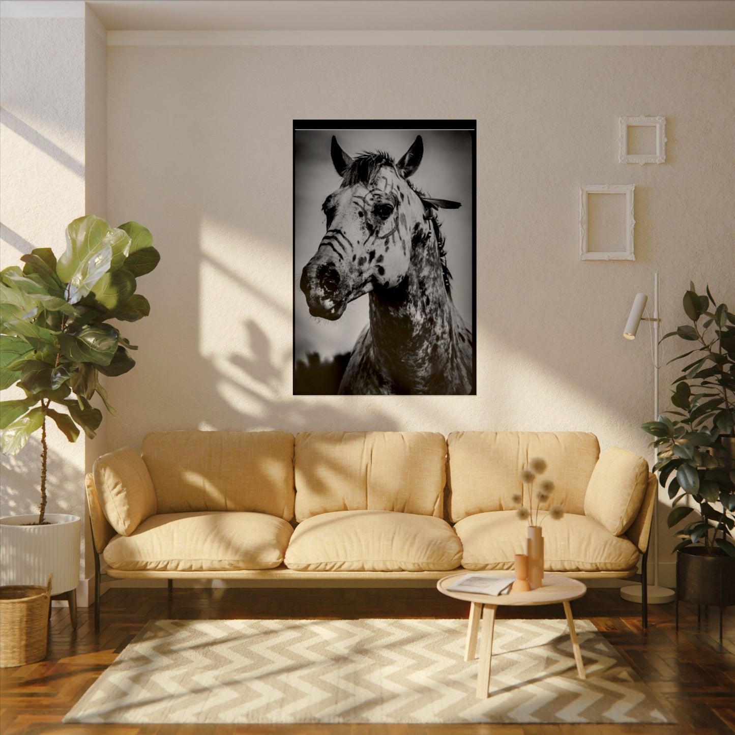 Pale Rider – Western Textured Watercolor Matte Posters