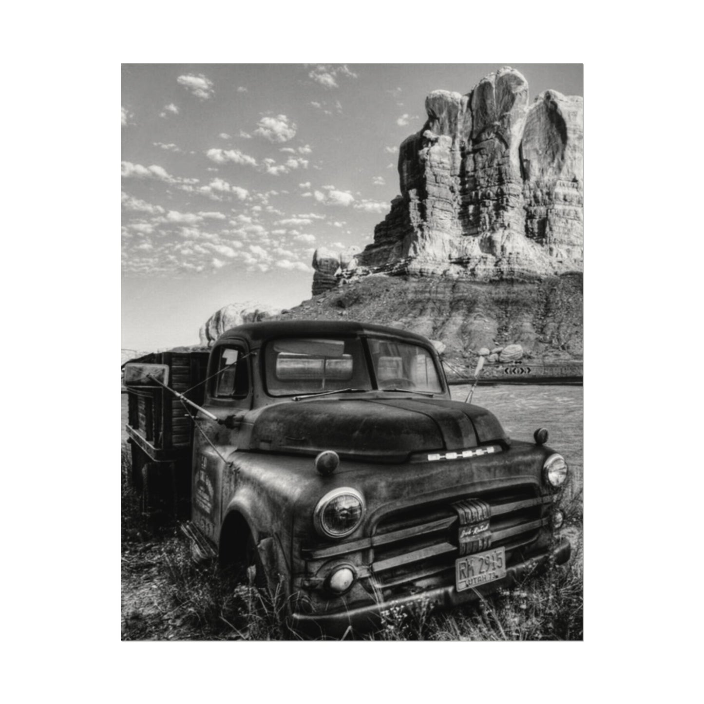 Rust & Wreckage – Western Textured Watercolor Matte Posters