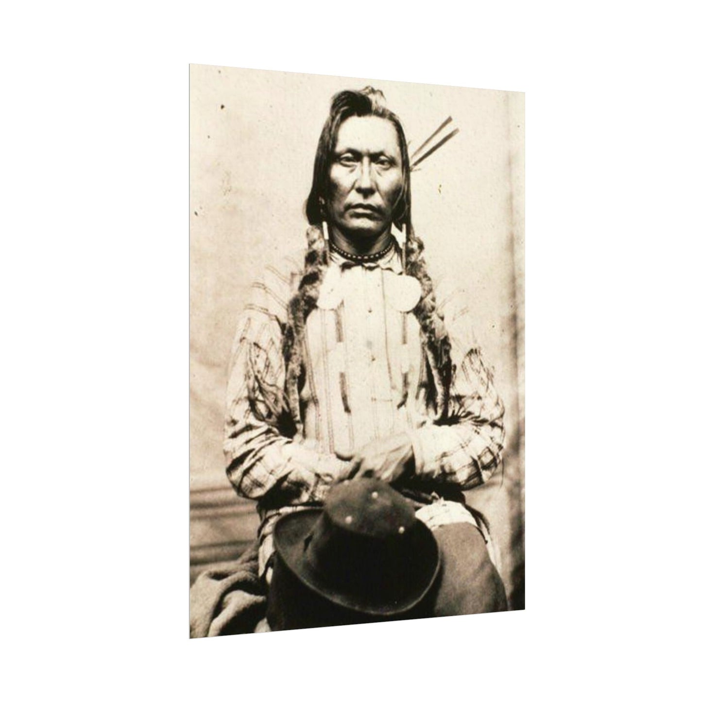 Shadow Warrior – Western Textured Watercolor Matte Posters