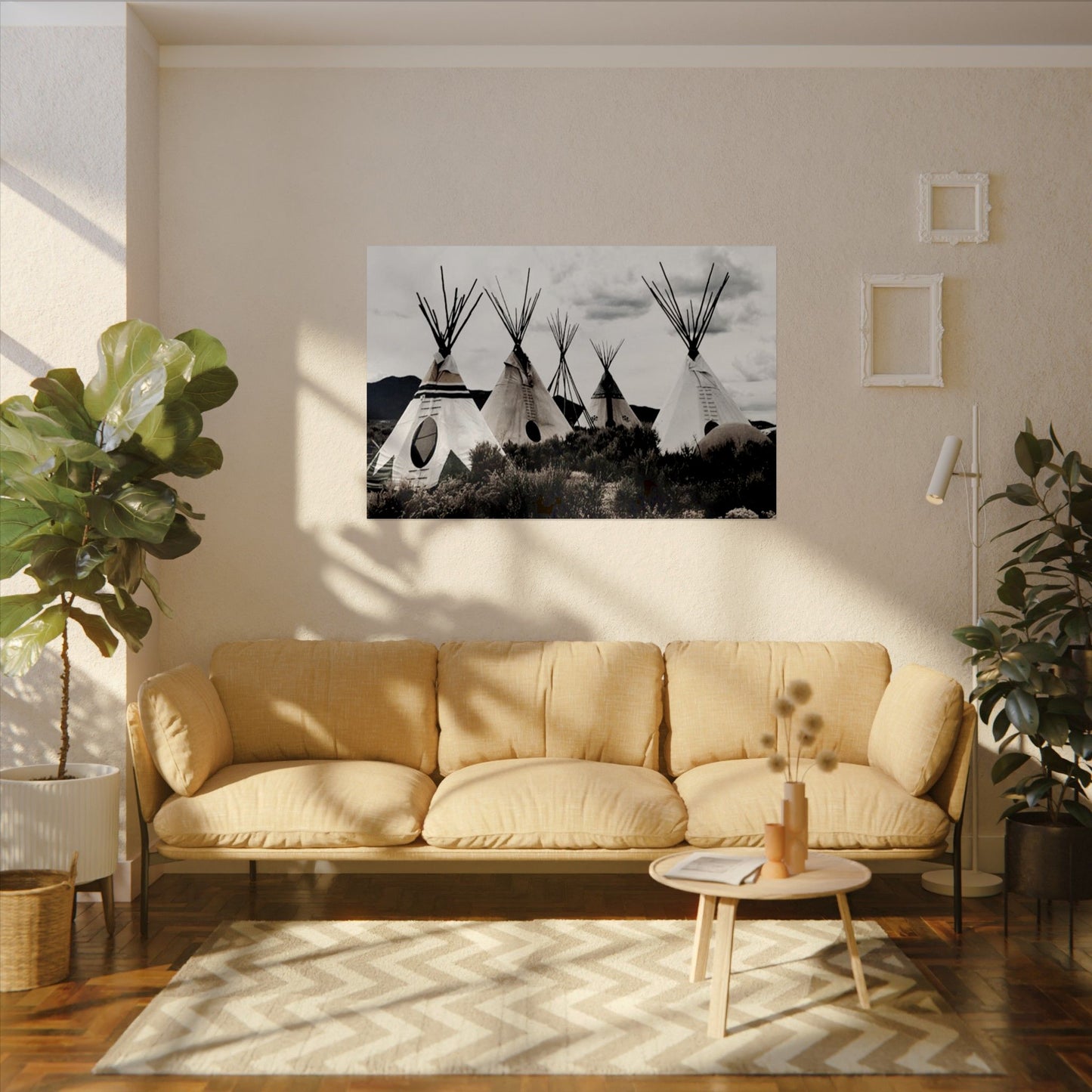 Echos Of The Plains– Western Textured Watercolor Matte Posters