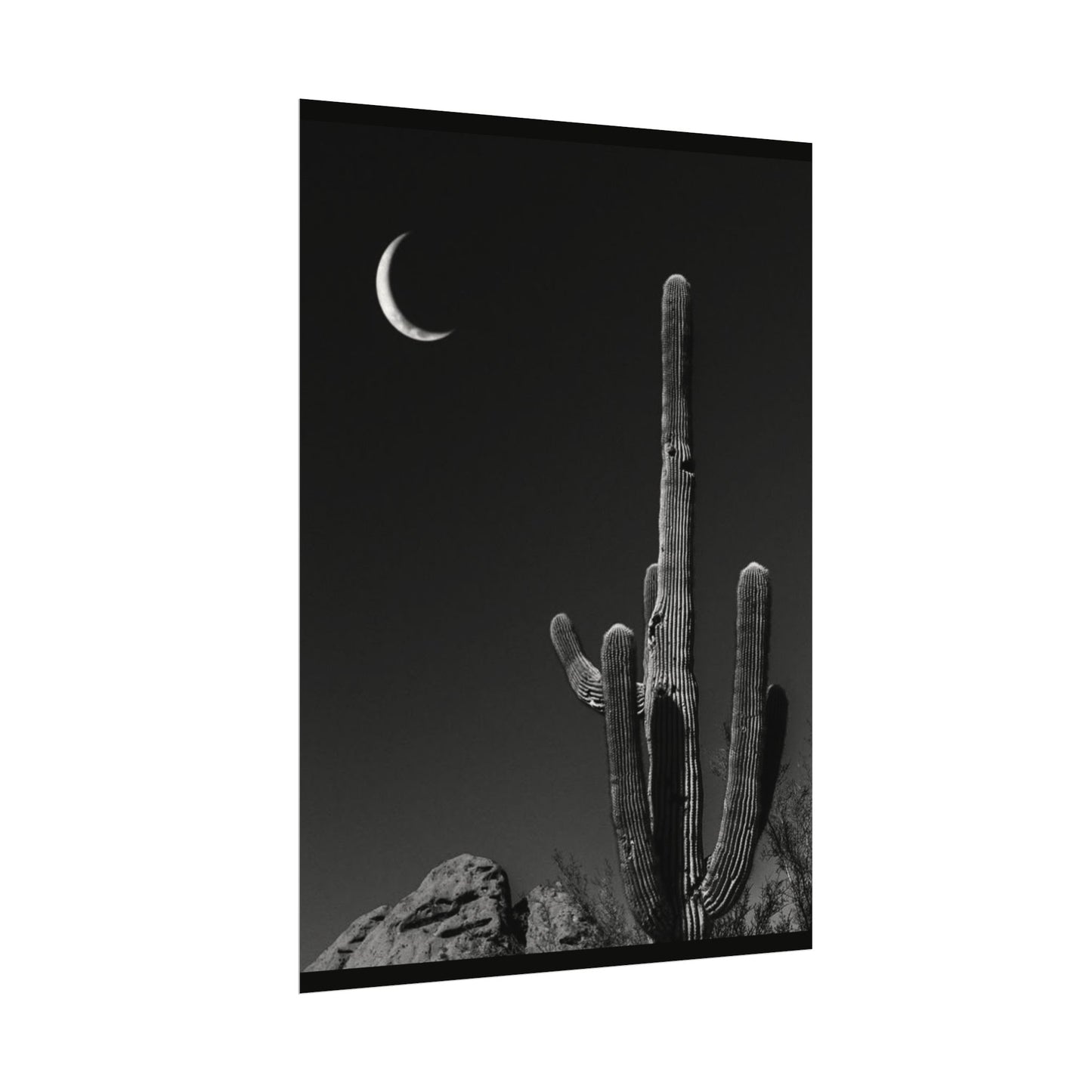 Desert Night Sky– Western Textured Watercolor Matte Posters