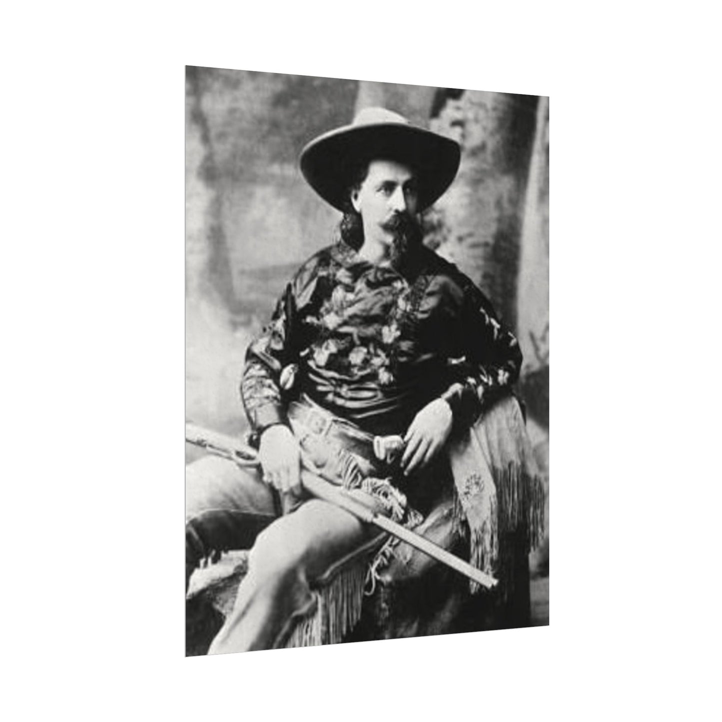 Wild Bill – Western Textured Watercolor Matte Posters