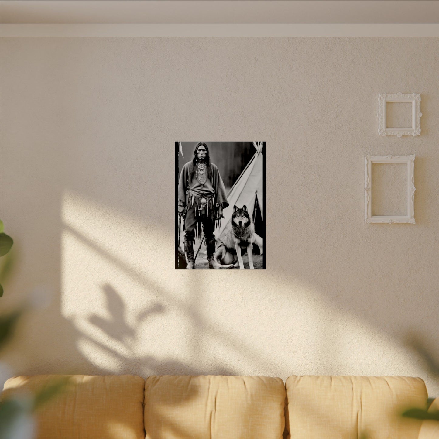 Mans Best Friend – Western Textured Watercolor Matte Posters