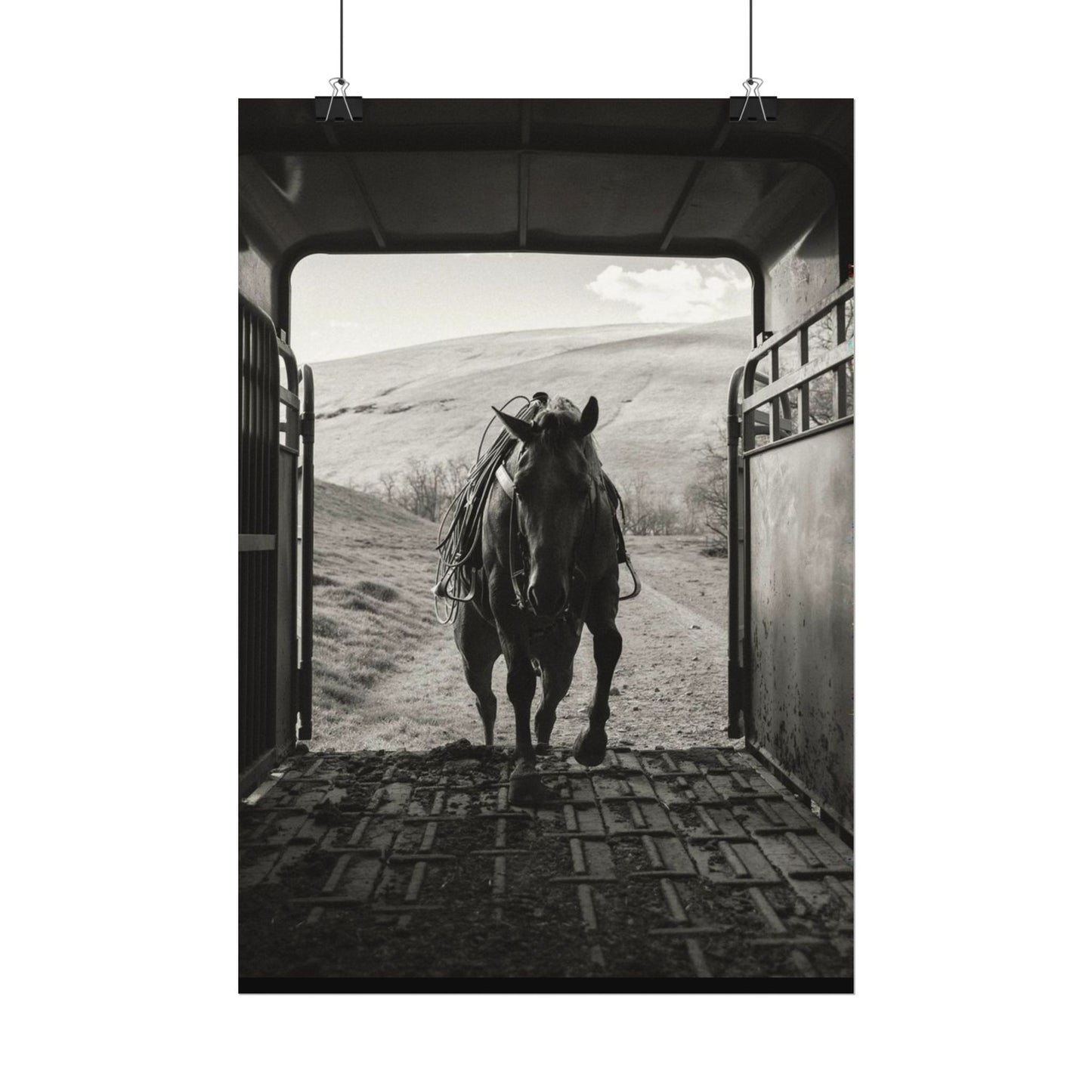Leathered & Loaded – Western Textured Watercolor Matte Posters
