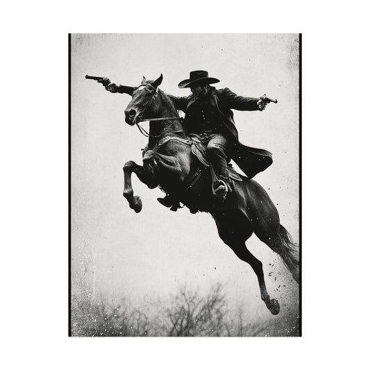 High Noon Pistols  – Western Textured Watercolor Matte Posters