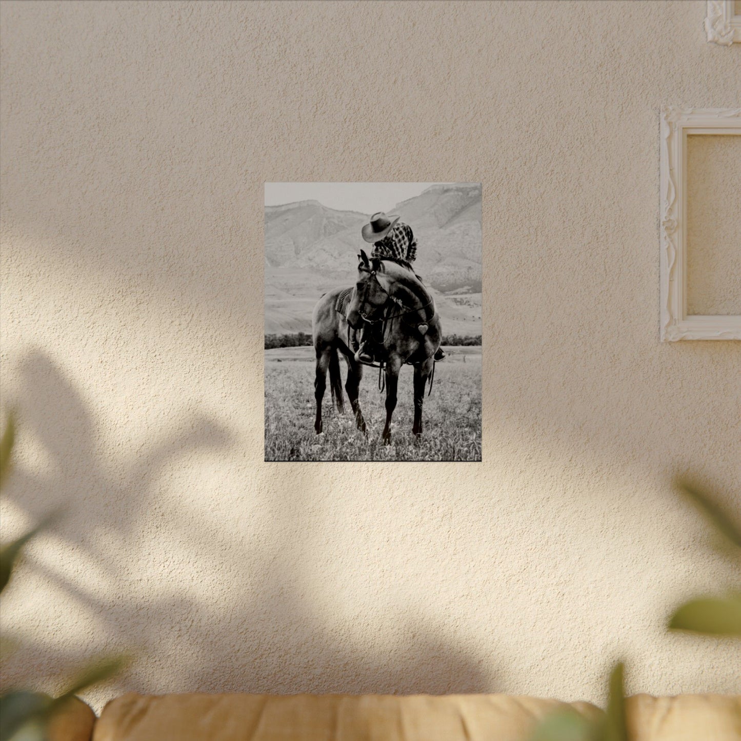 Love In The Saddle – Western Textured Watercolor Matte Posters