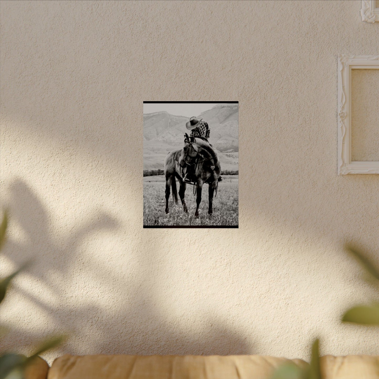 Love In The Saddle – Western Textured Watercolor Matte Posters