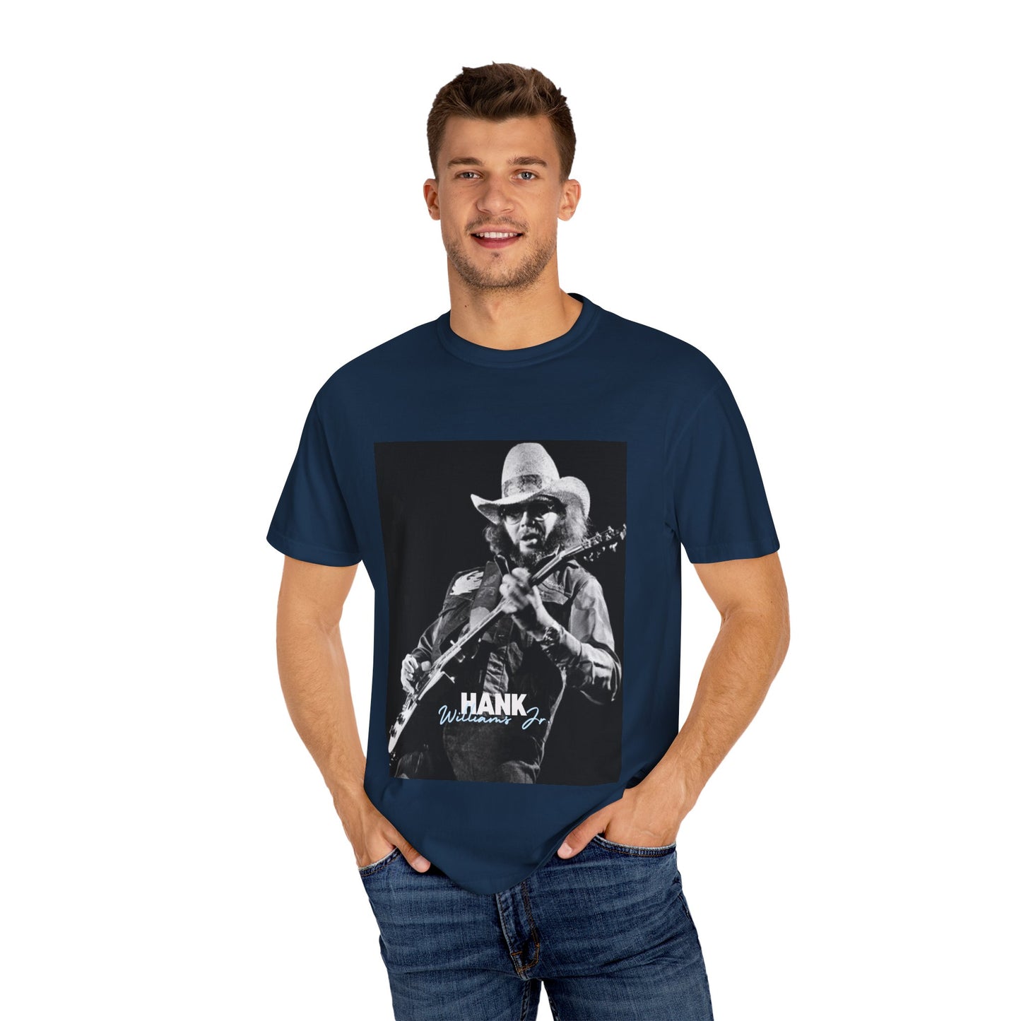 Vintage Rock Music Hank T-shirt, Perfect for Concerts, Music Lovers, Festival Wear, Gift for Musicians, Casual Style