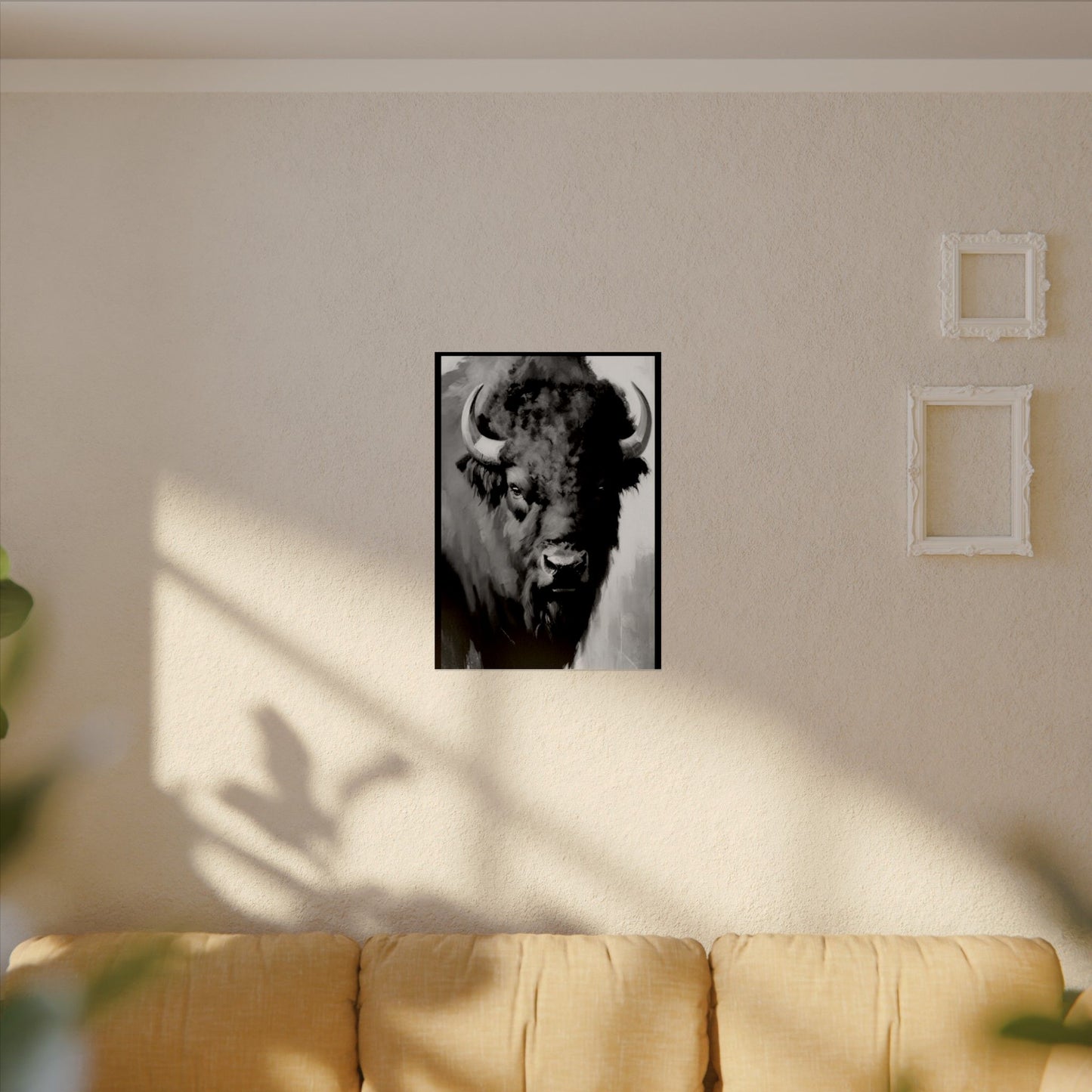 Buffalo Ridge – Western Textured Watercolor Matte Posters