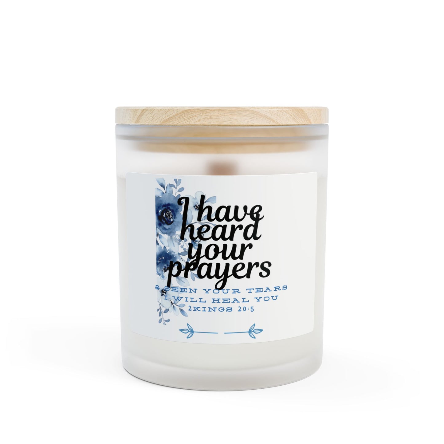 2 Kings 20:5 Floral Candle, Aromatherapy Gift, Relaxing Candle, Home Decor, Self-Care Essential