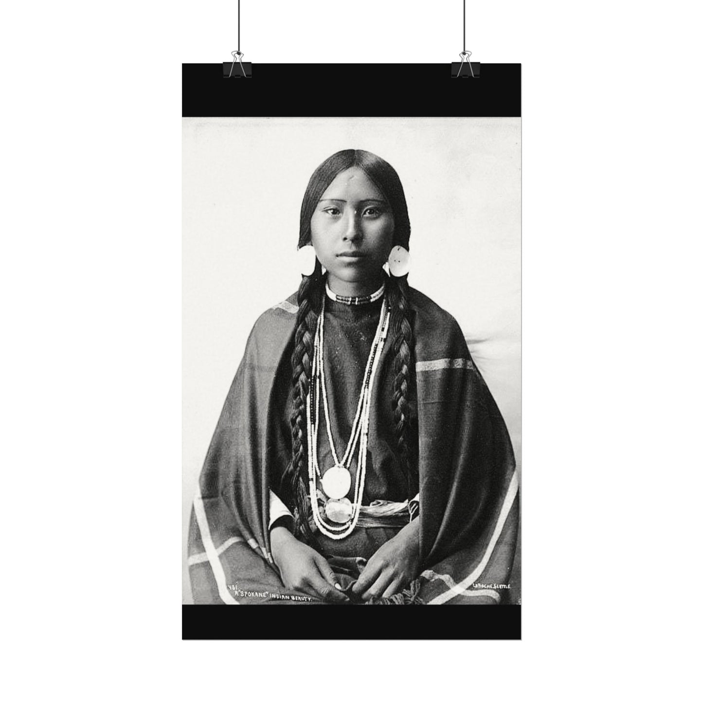 1915 Spokane Beauty – Western Textured Watercolor Matte Posters