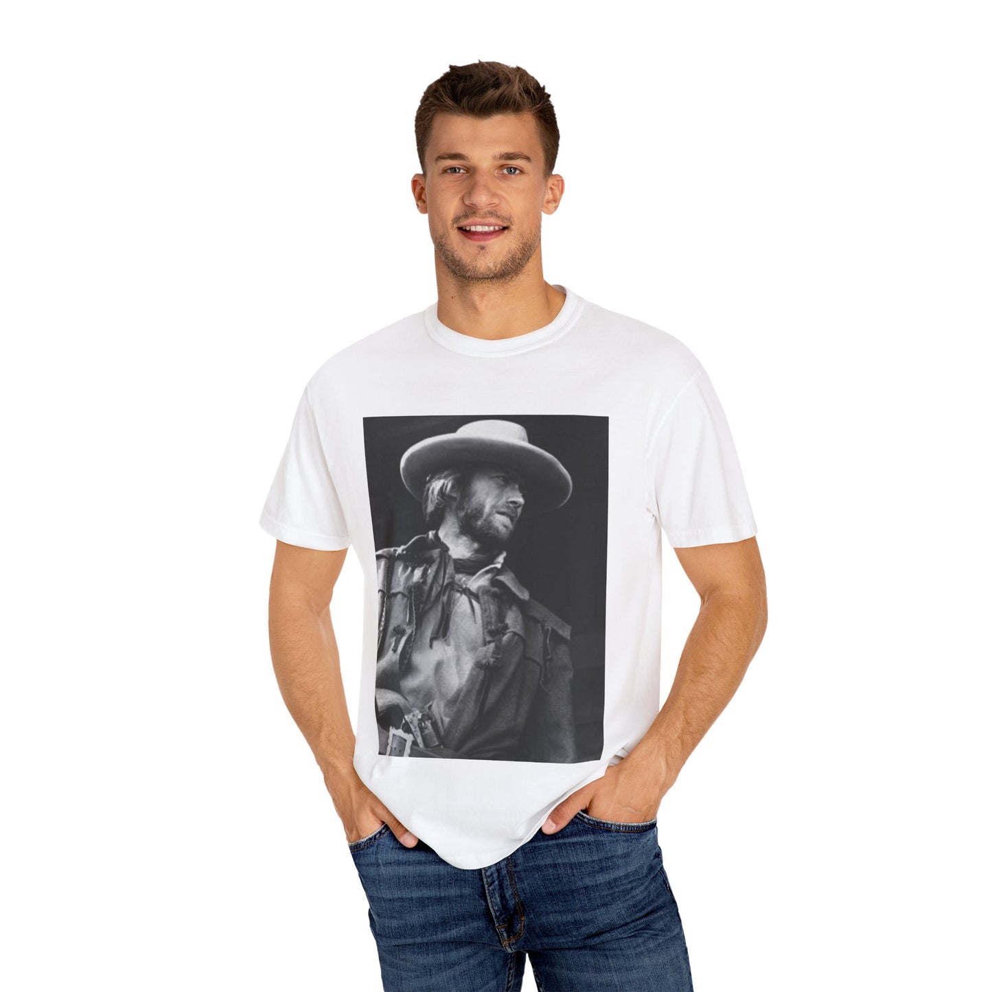 Eastwood Vintage Cowboy Graphic T-shirt, Retro Unisex Tee, Western Style Shirt, Casual Outfits, Cowboy Gift for Him/Her