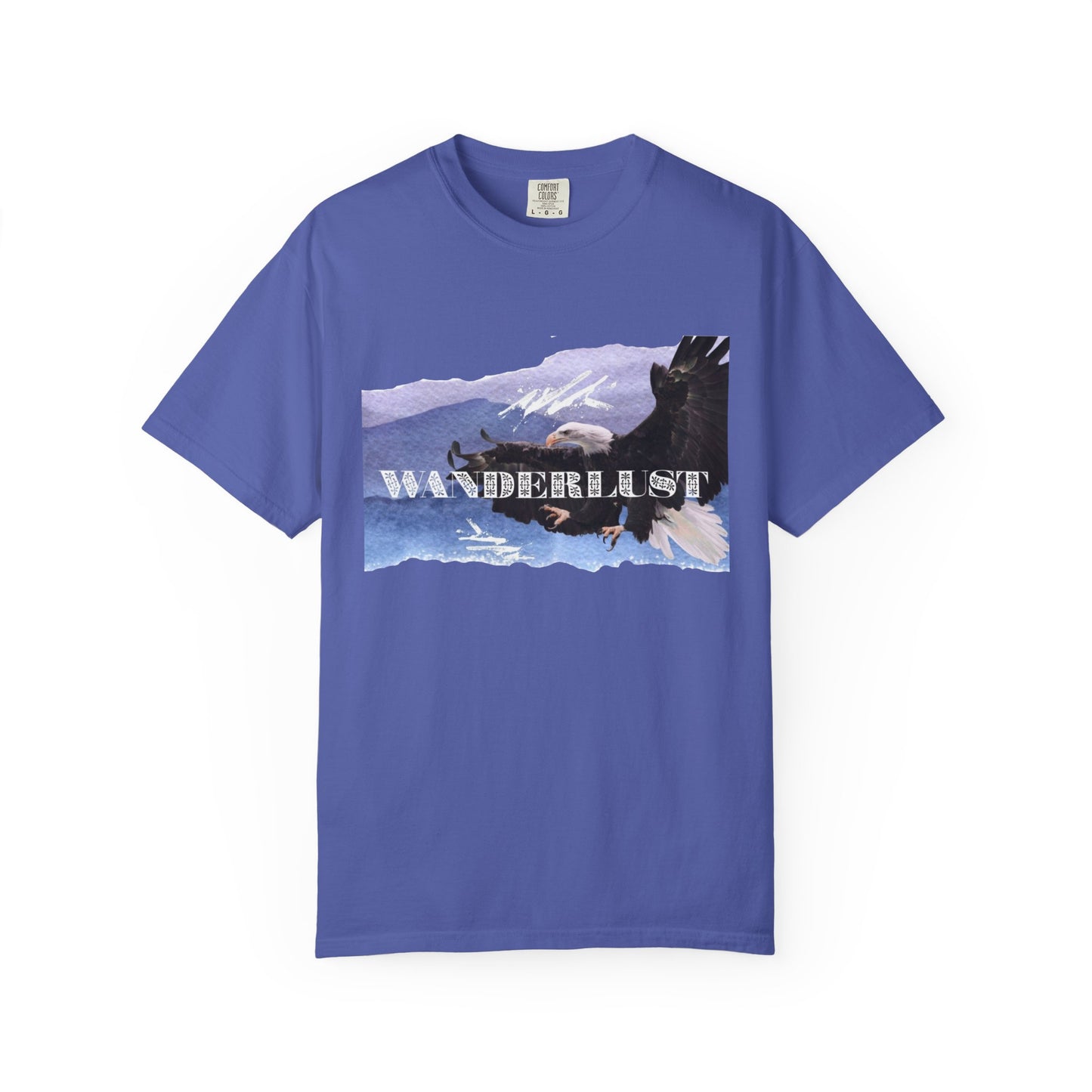 Soaring High Wildlife Adventure Tee Unisex Garment-Dyed T-shirt, Boho Nature Tee, Camping Shirt, Adventure Apparel, Gift for Wilderness Lovers, Angler Lover Giftd