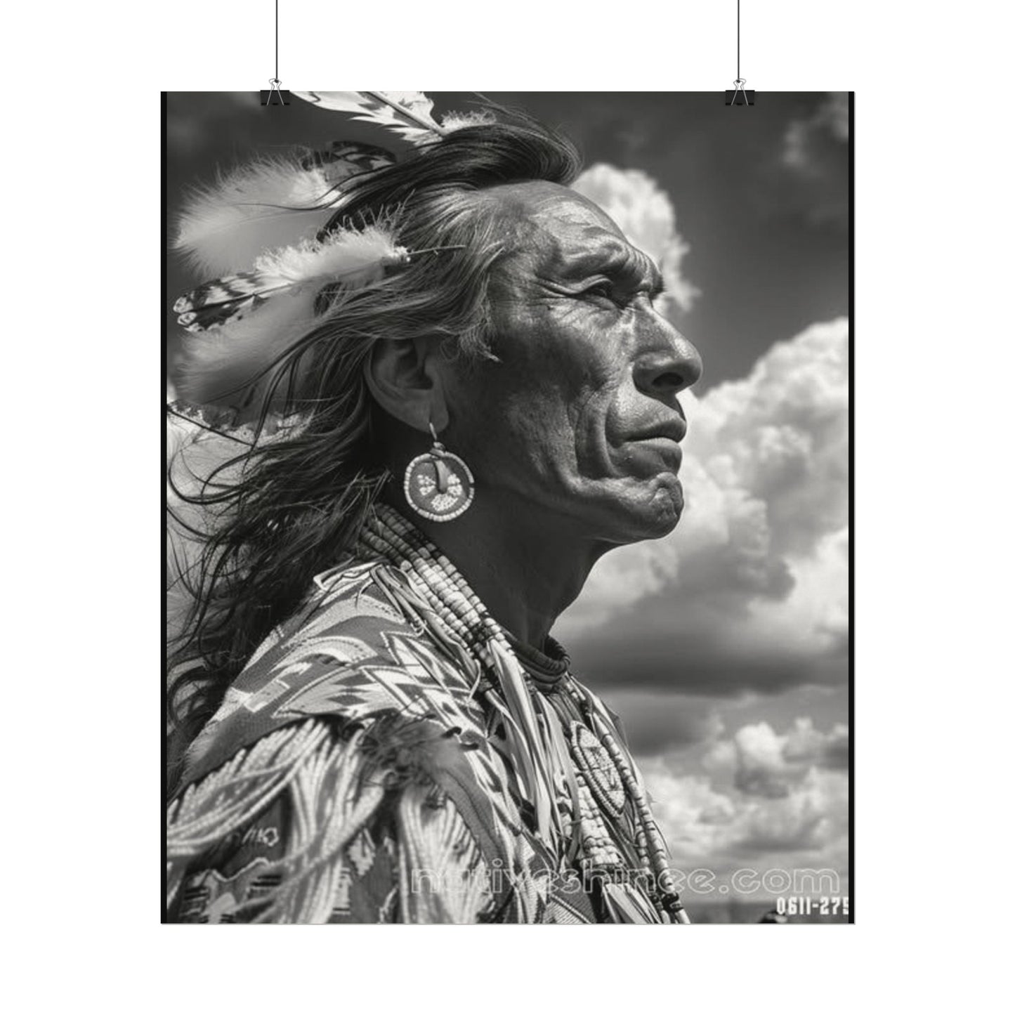 The Ancestral Winds Are Calling  – Western Textured Watercolor Matte Posters