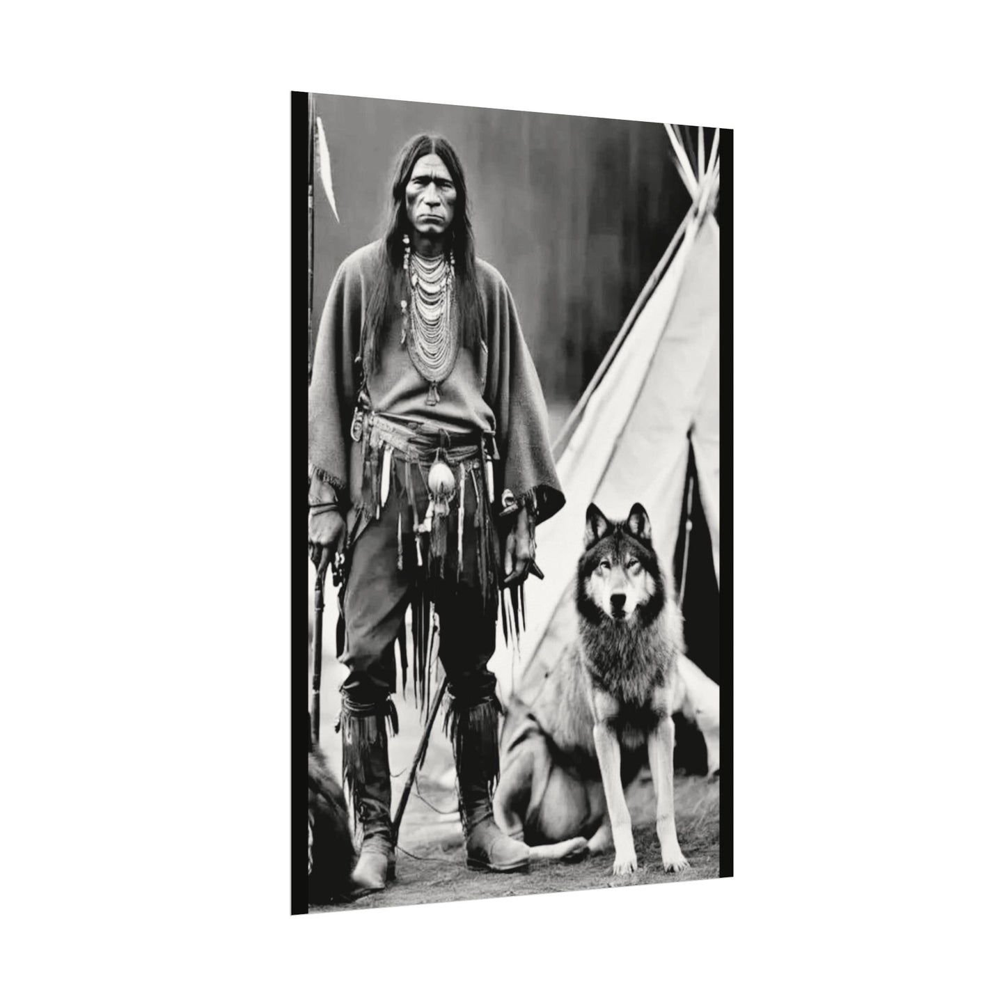 Mans Best Friend – Western Textured Watercolor Matte Posters