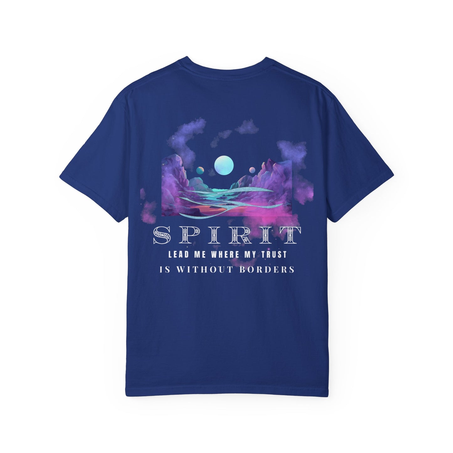 Spirit-Inspired Unisex Garment-Dyed T-shirt, Bohemian Vibes, Spiritual Gift, Meditation Shirt, Astrology Wear, Eco-Friendly Tee