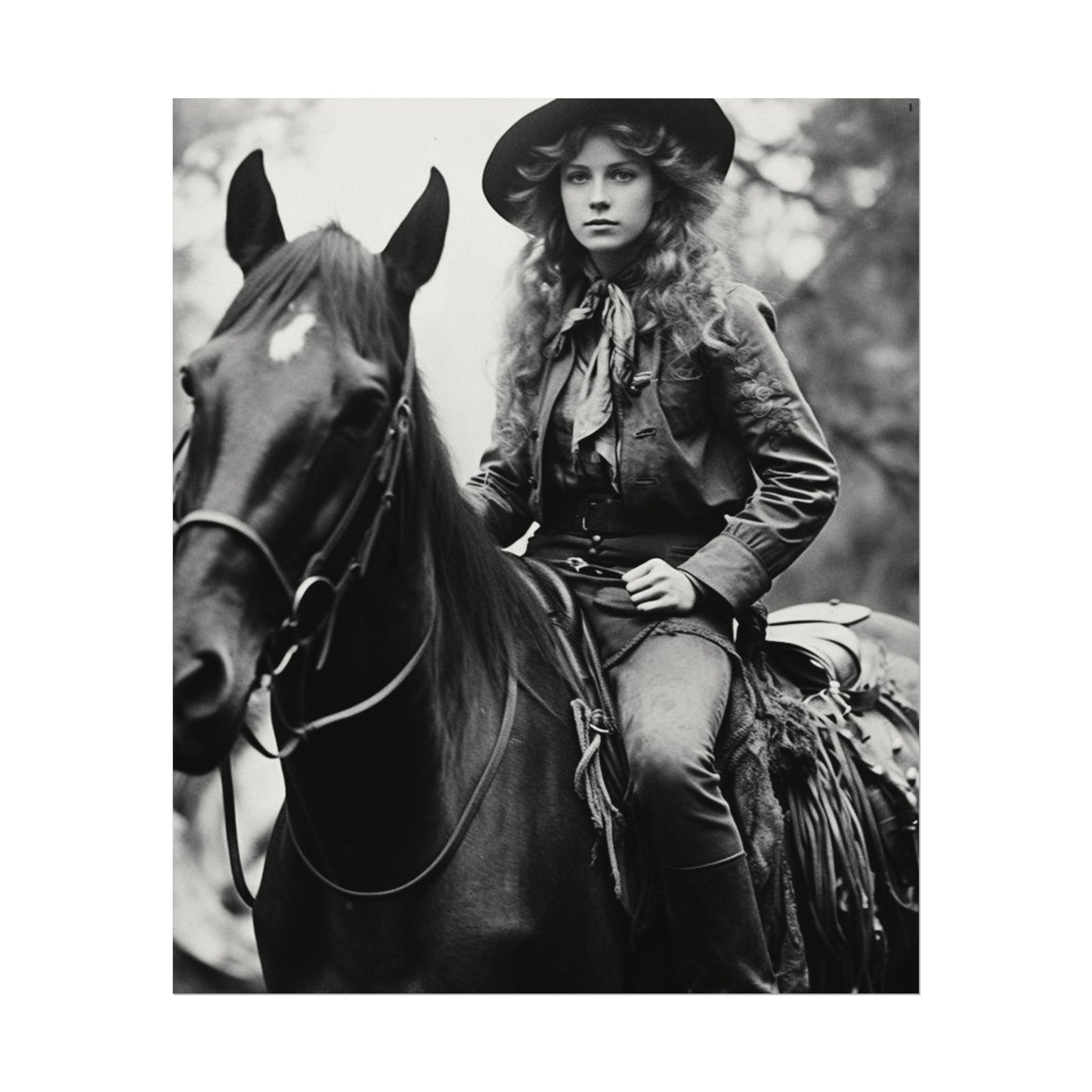 Legacy In Leather & Stone– Western Textured Watercolor Matte Posters