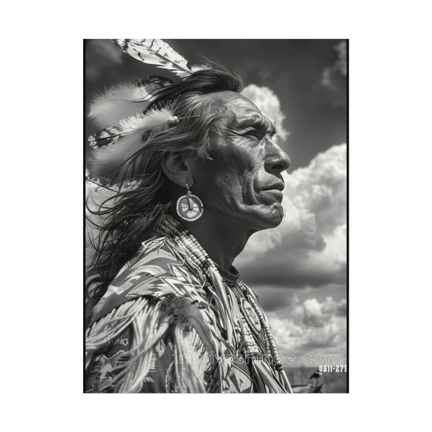 The Ancestral Winds Are Calling  – Western Textured Watercolor Matte Posters