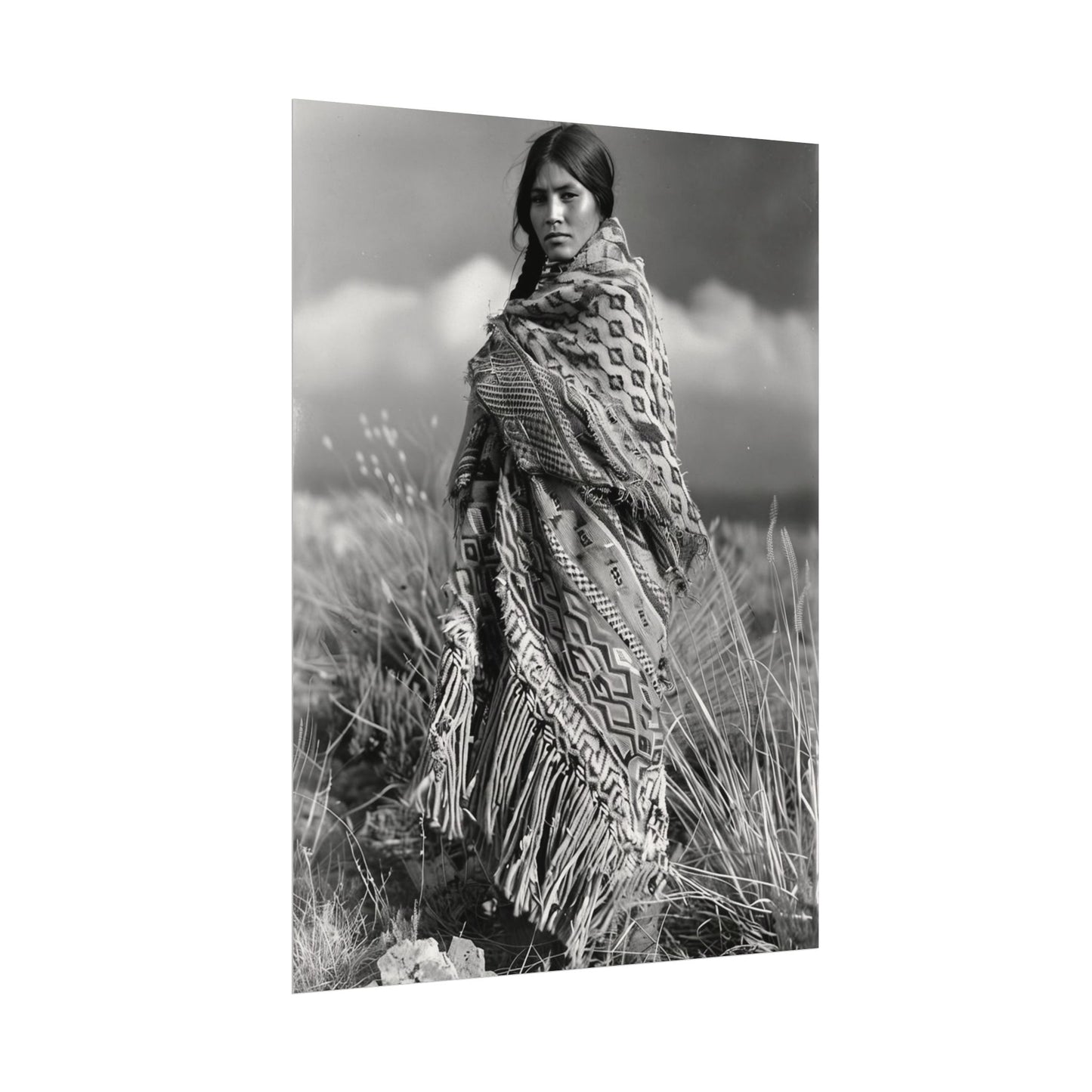 The Wind Calls Her By Name – Western Textured Watercolor Matte Posters