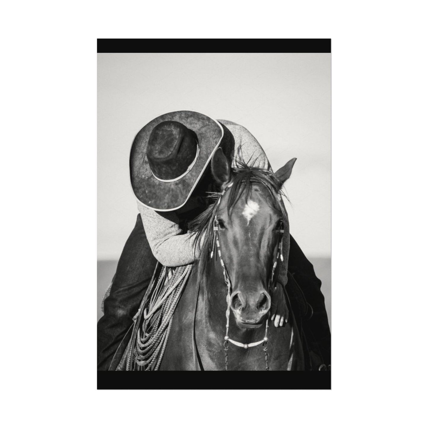 Where The Trail Ends – Western Textured Watercolor Matte Posters