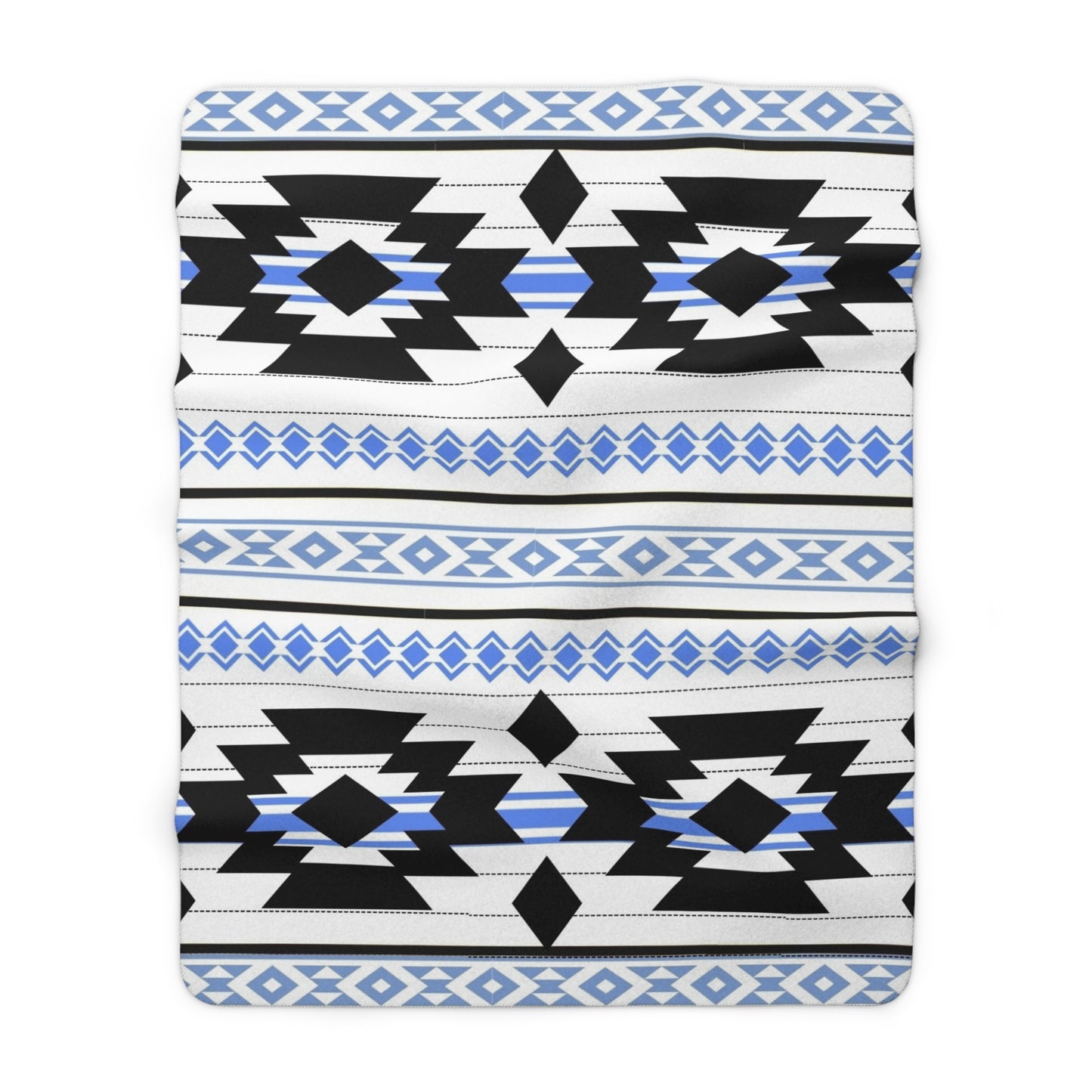 Joseph Sherpa Fleece Blanket - Modern Tribal Design, Perfect for Home Decor, Gift for Him/Her, Winter Warmth, Beach Blanket