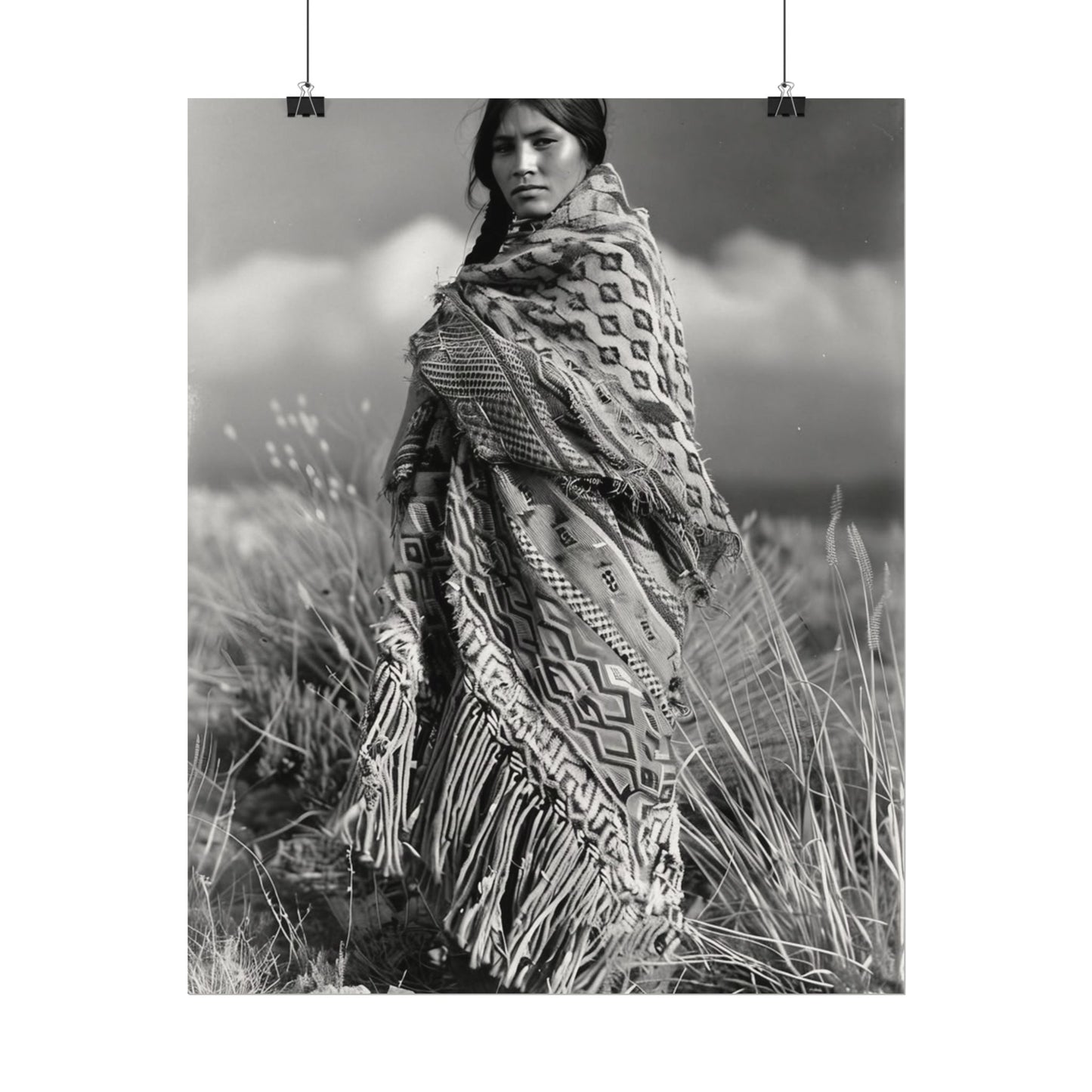 The Wind Calls Her By Name – Western Textured Watercolor Matte Posters